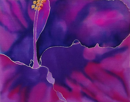 Silk Painting, Hibiscus